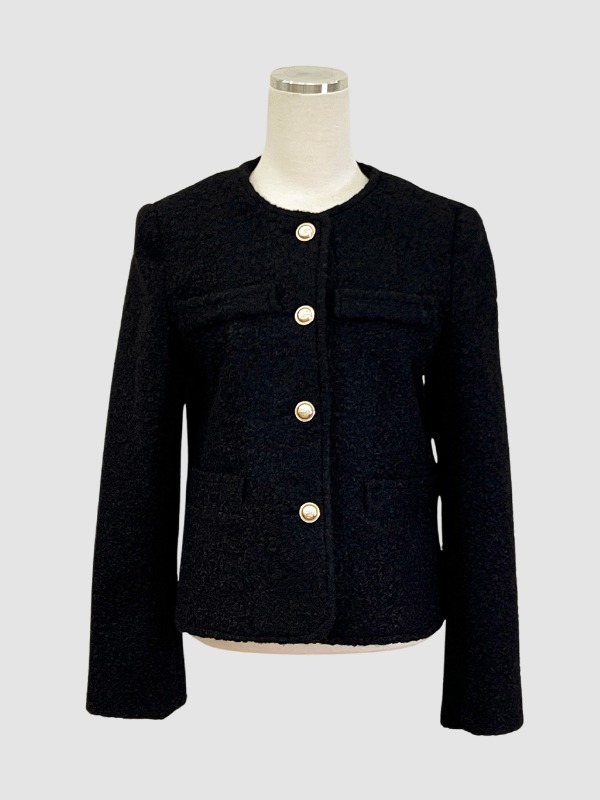 CHERTOI SEOUL Selection No.1 Boucle Tweed Jacket Black