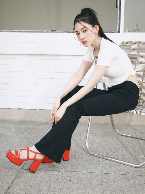Rose Platform Sandal heels 5Colors